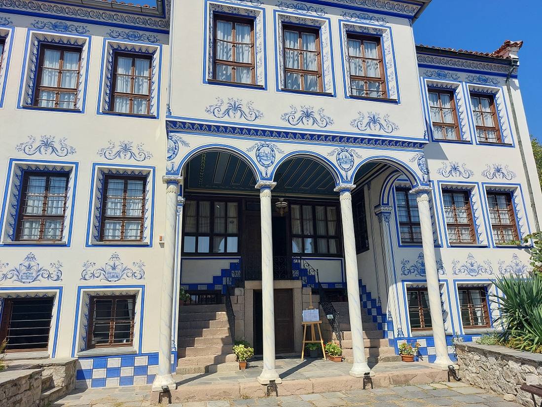 Foto en casco histórico de Plovdiv, casa Stambolyan, Bulgaria
