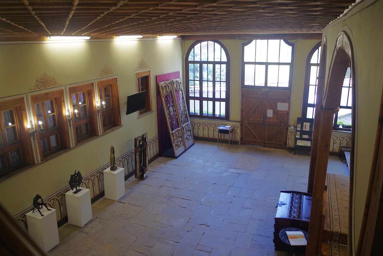 Foto en casco histórico de Plovdiv, casa Balabanov, Bulgaria