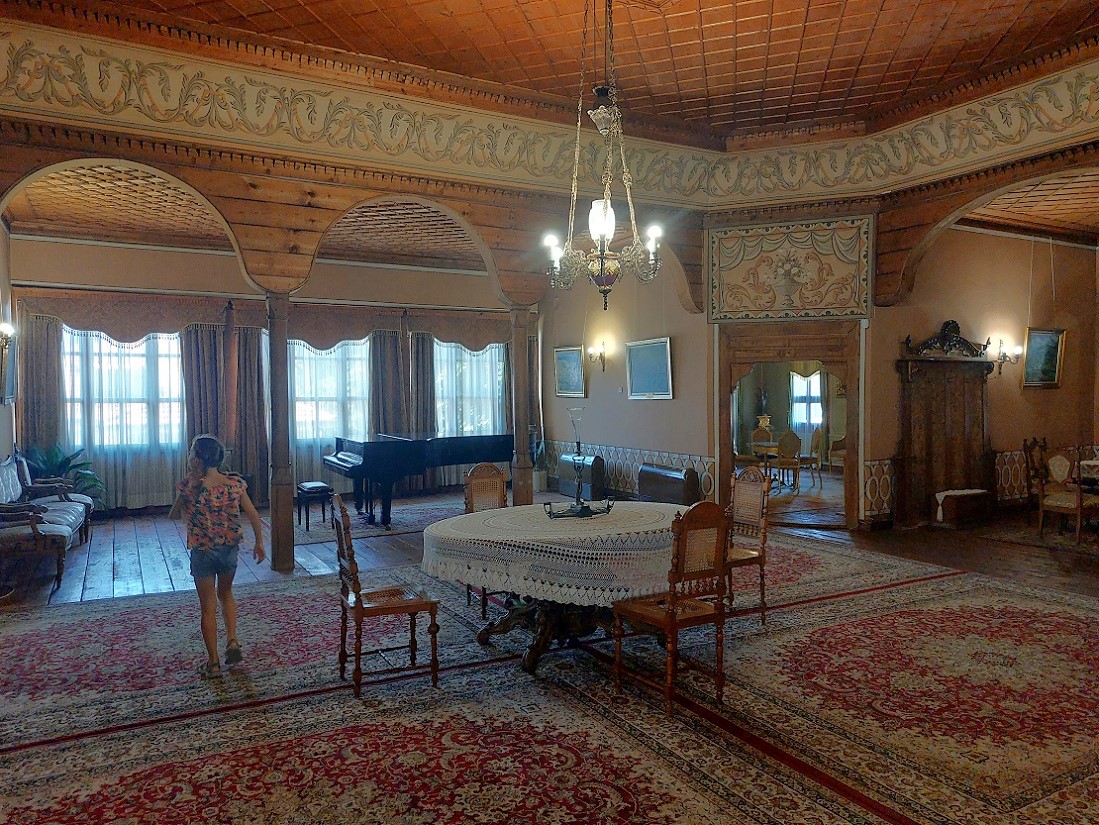 Foto en casco histórico de Plovdiv, casa Balabanov, Bulgaria