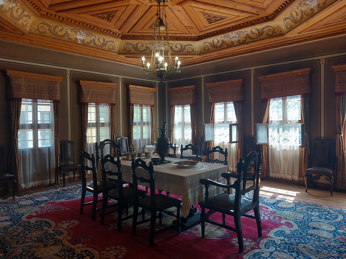 Foto en casco histórico de Plovdiv, casa Balabanov, Bulgaria