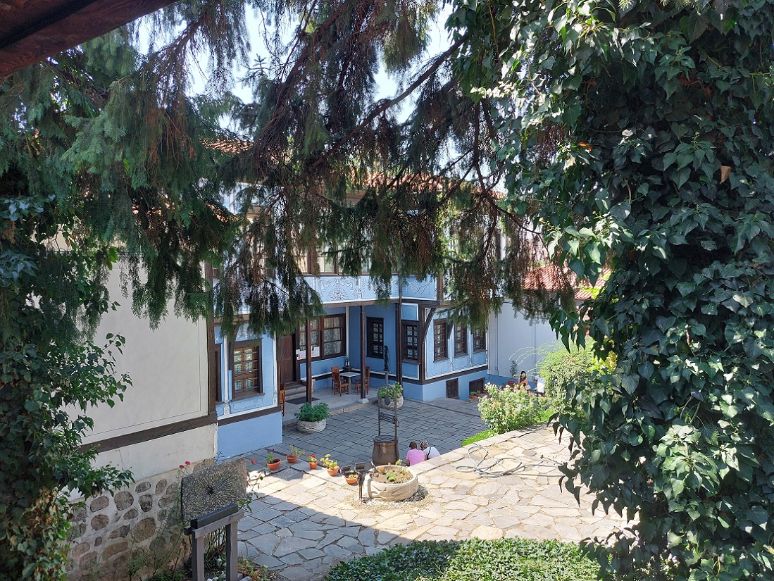 Foto en casco histórico de Plovdiv, casa Hindliyan, Bulgaria