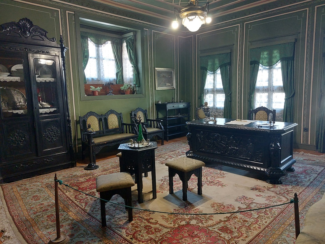 Foto en casco histórico de Plovdiv, casa Hindliyan, Bulgaria