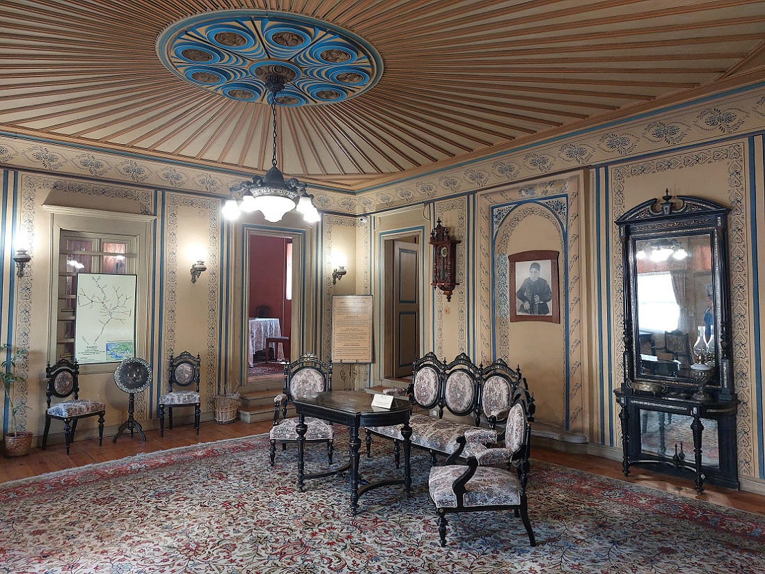 Foto en casco histórico de Plovdiv, casa Hindliyan, Bulgaria