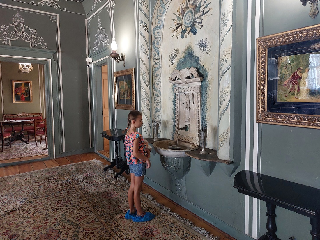 Foto en casco histórico de Plovdiv, casa Hindliyan, Bulgaria