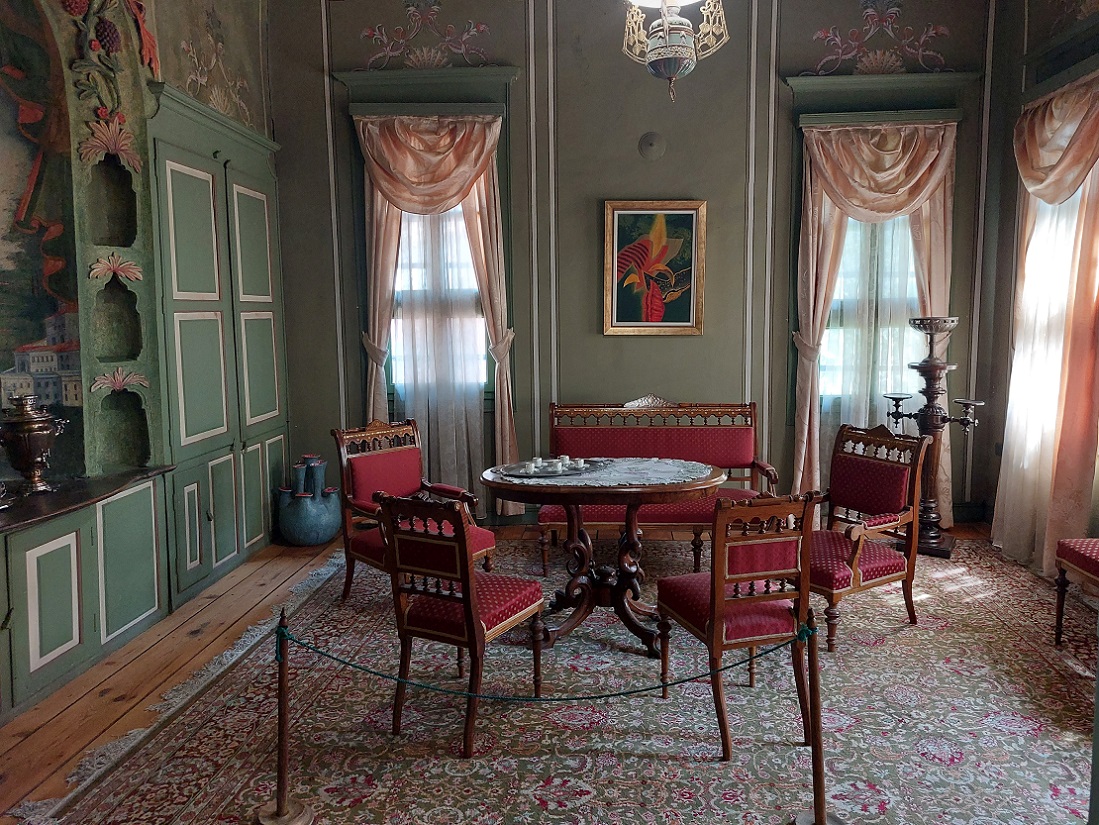 Foto en casco histórico de Plovdiv, casa Hindliyan, Bulgaria