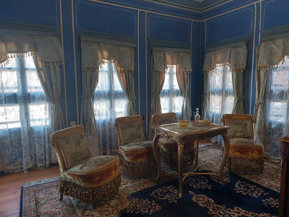 Foto en casco histórico de Plovdiv, casa Hindliyan, Bulgaria