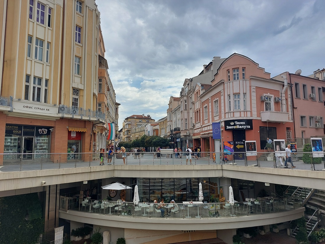 Foto casco histórico de Plovdiv, estadio romano, Bulgaria
