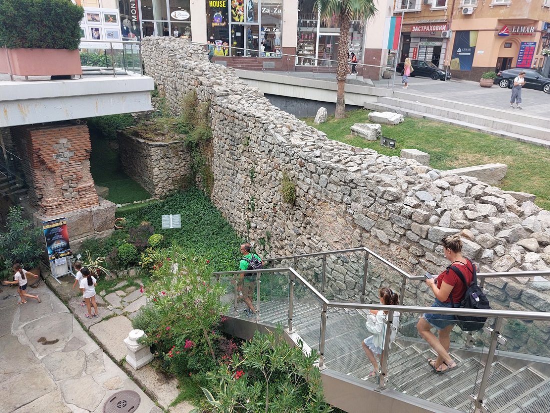 Foto casco histórico de Plovdiv, estadio romano, Bulgaria