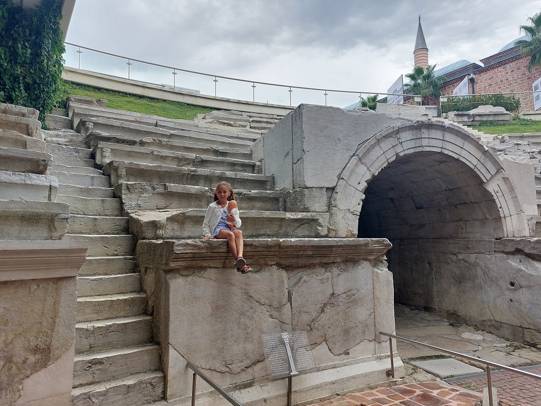 Foto casco histórico de Plovdiv, estadio romano, Bulgaria