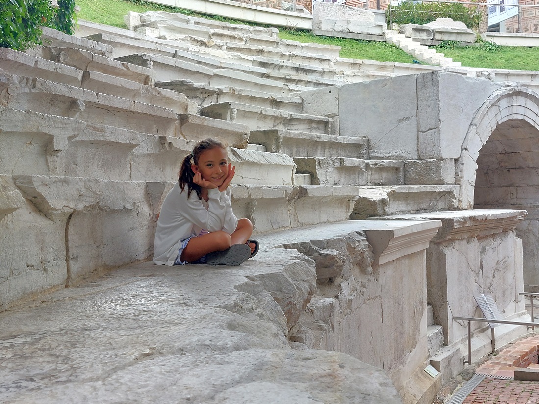 Foto casco histórico de Plovdiv, estadio romano, Bulgaria