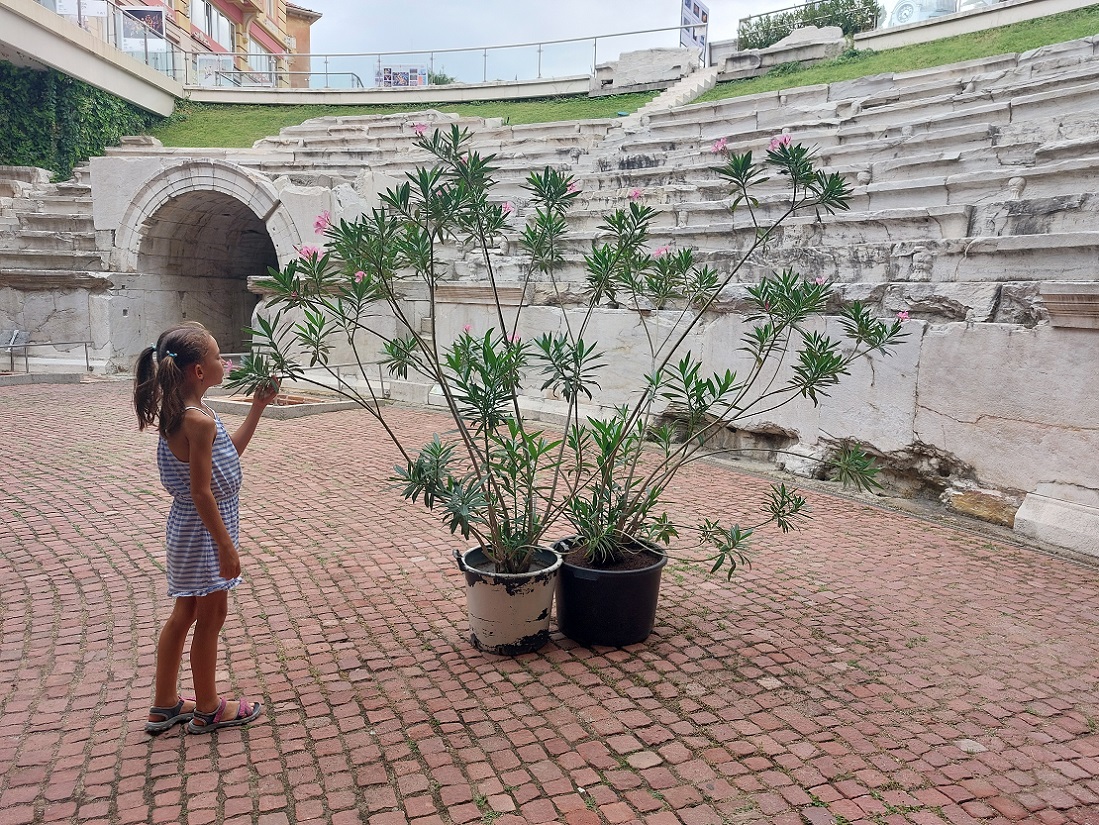 Foto casco histórico de Plovdiv, estadio romano, Bulgaria