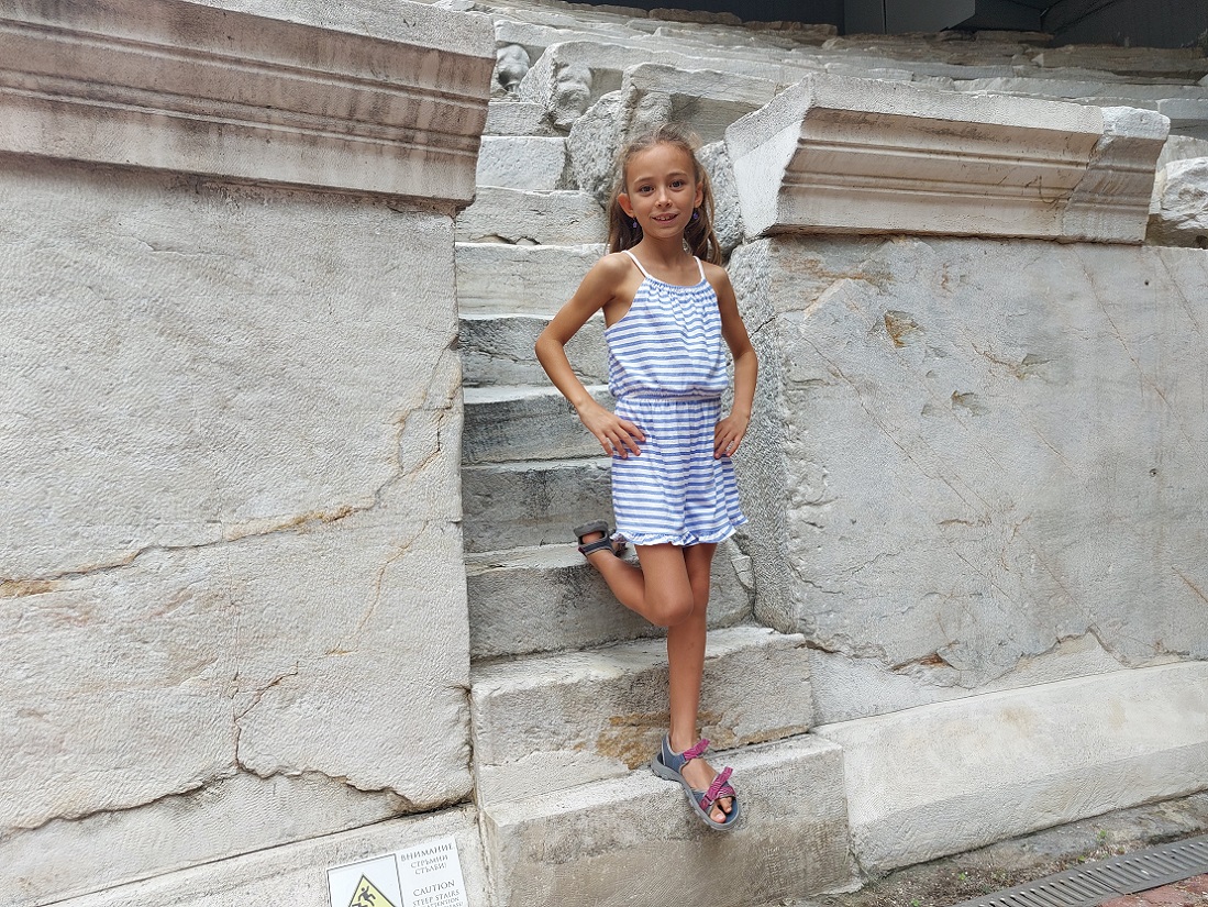 Foto casco histórico de Plovdiv, estadio romano, Bulgaria