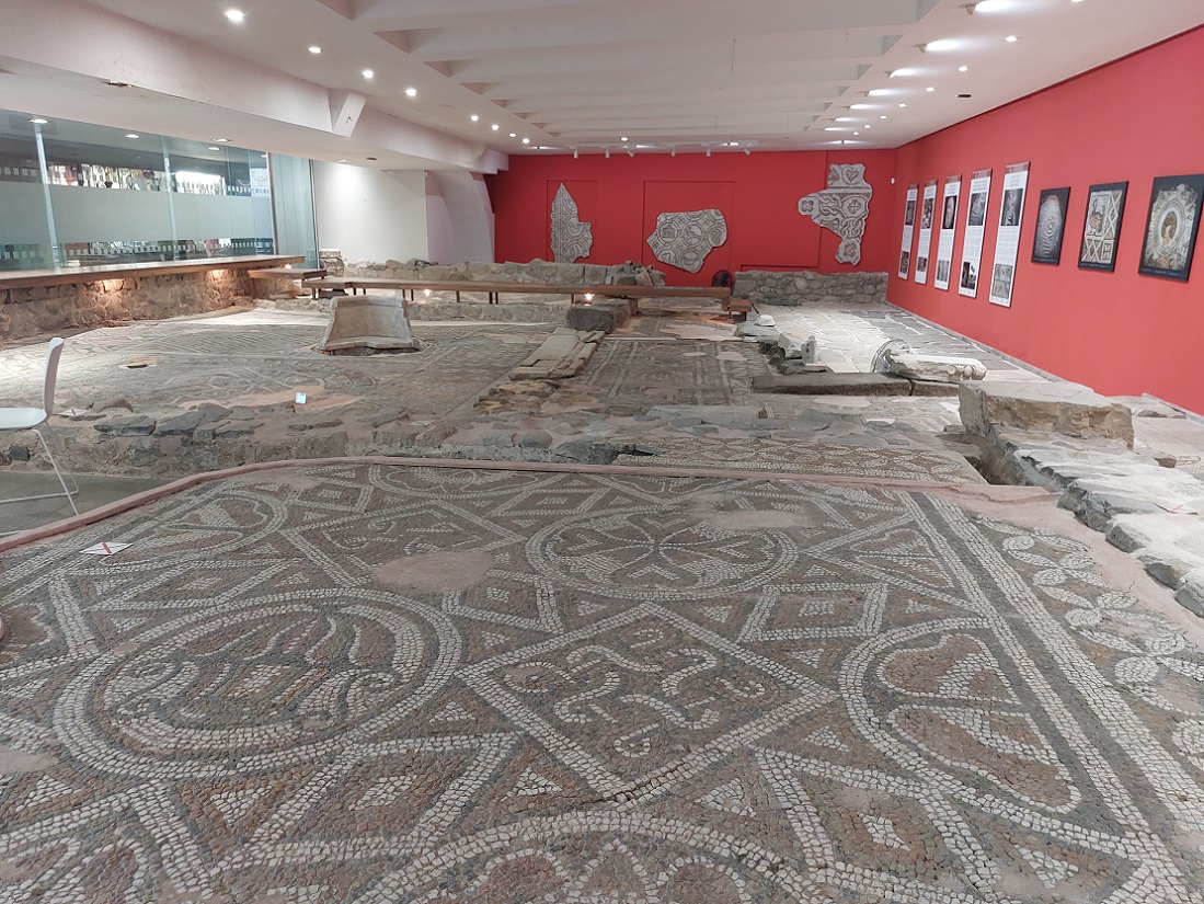 Foto casco histórico de Plovdiv, villa romana Irene, mosaicos romanos, Bulgaria