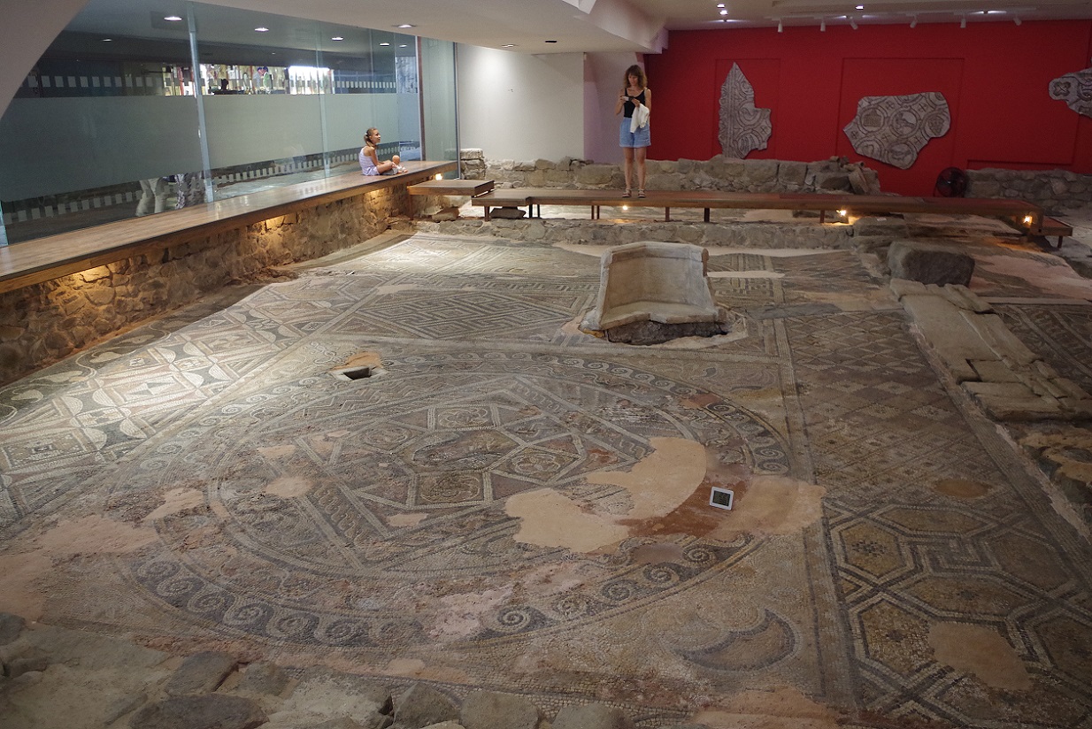 Foto casco histórico de Plovdiv, villa romana Irene, mosaicos romanos, Bulgaria